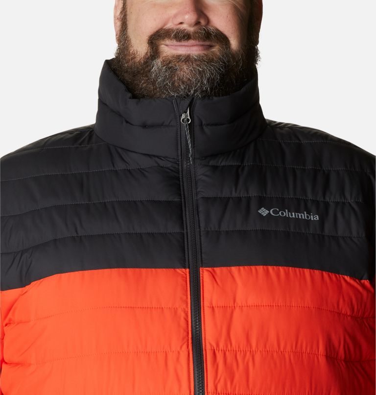 Men's Columbia Powder Lite Insulated Jackets Orange | Plus Size CA-V8305